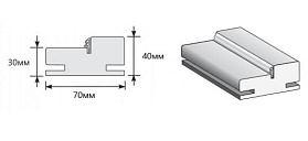 Коробка Т М/МДФ (у,п)для дверей Браво, Wenge Veralinga
